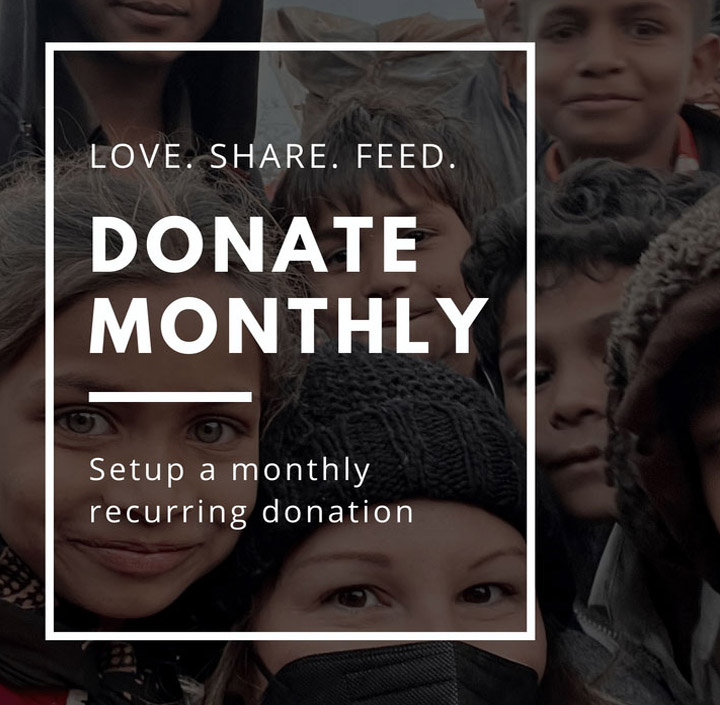 monthly recurring donation link for Baba's Feed Project