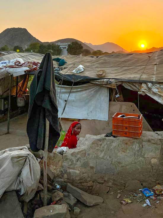 sunset after million meal day